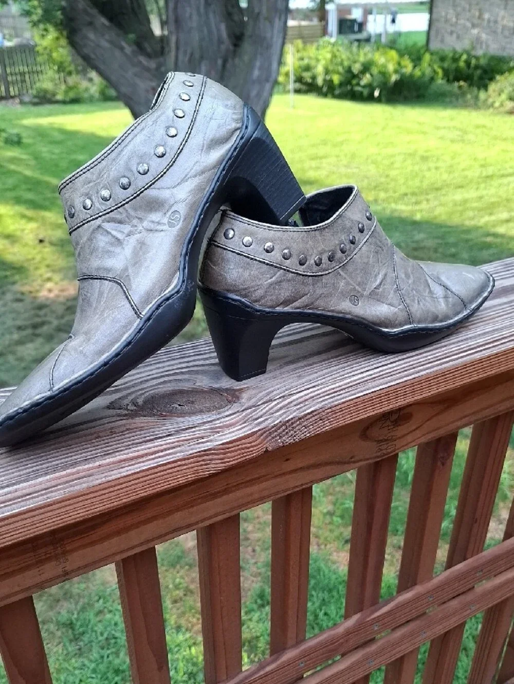 Josef Seibel Pewter Grey Ankle Booties Sz 41